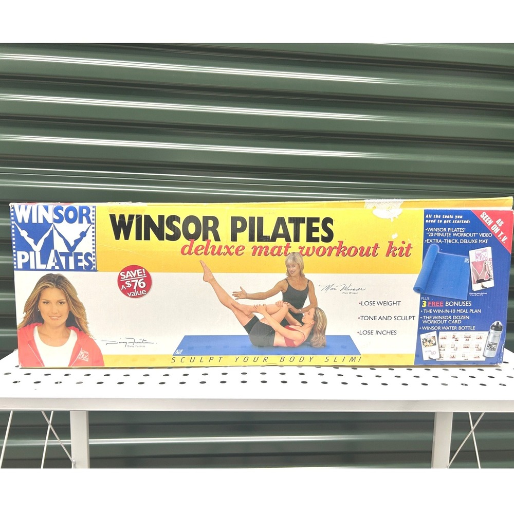 RARE‎ Winsor Pilates Deluxe Mat Workout Kit Y2K Unused Open Box with No VHS